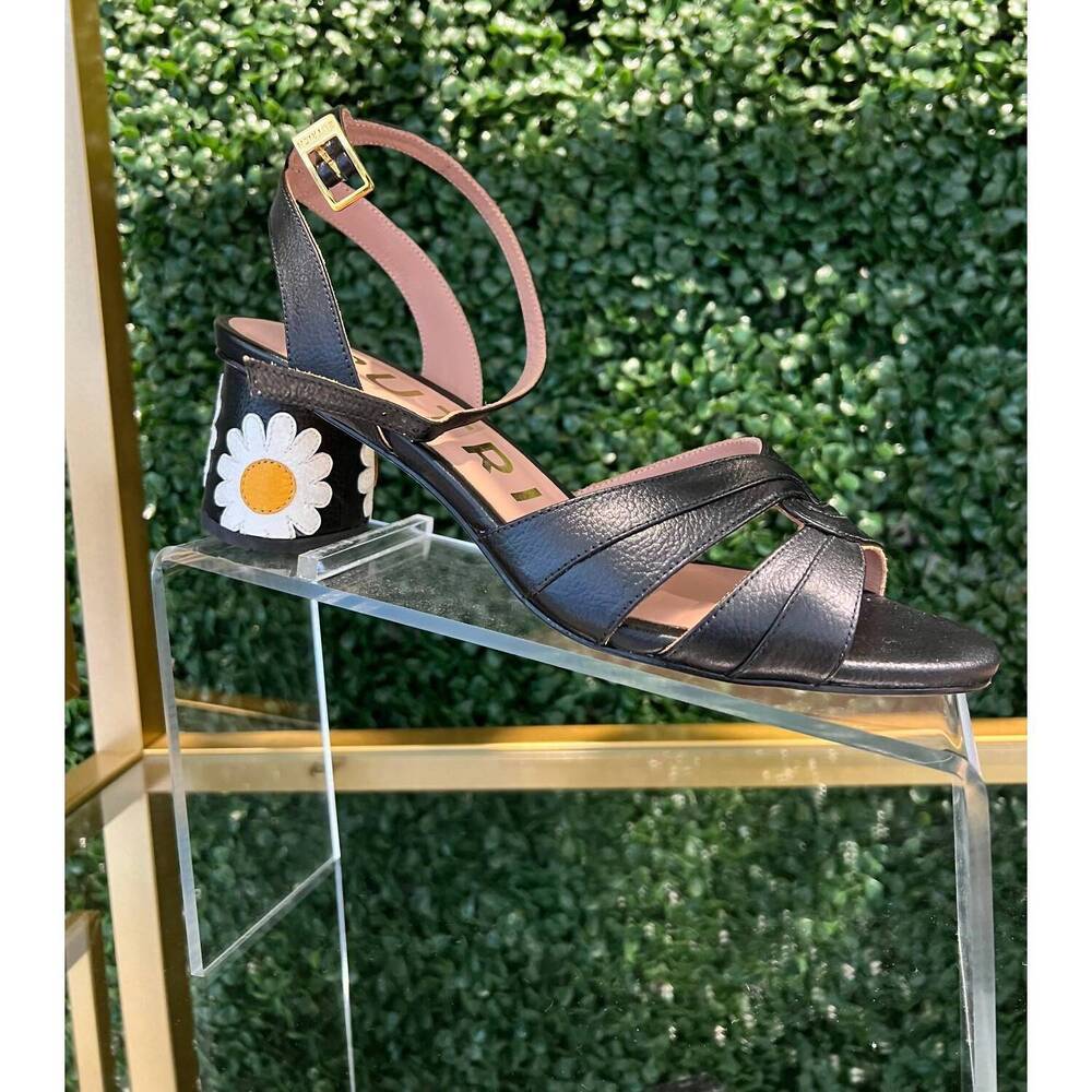 NEW BUTRICH margarita midi heels in black